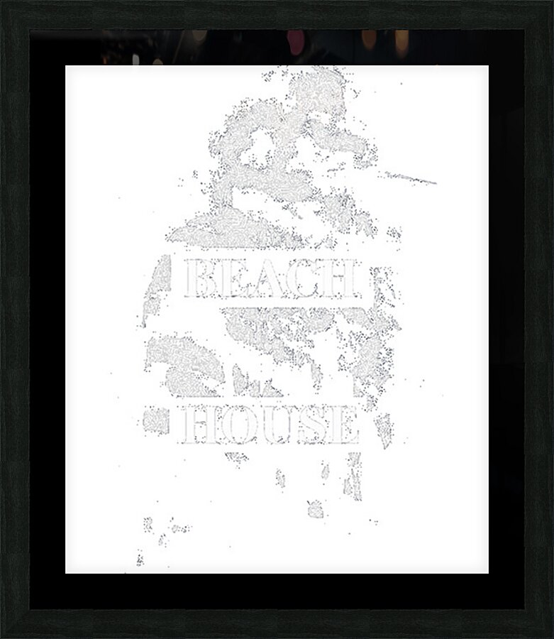 Beach House 3 Picture Frame print