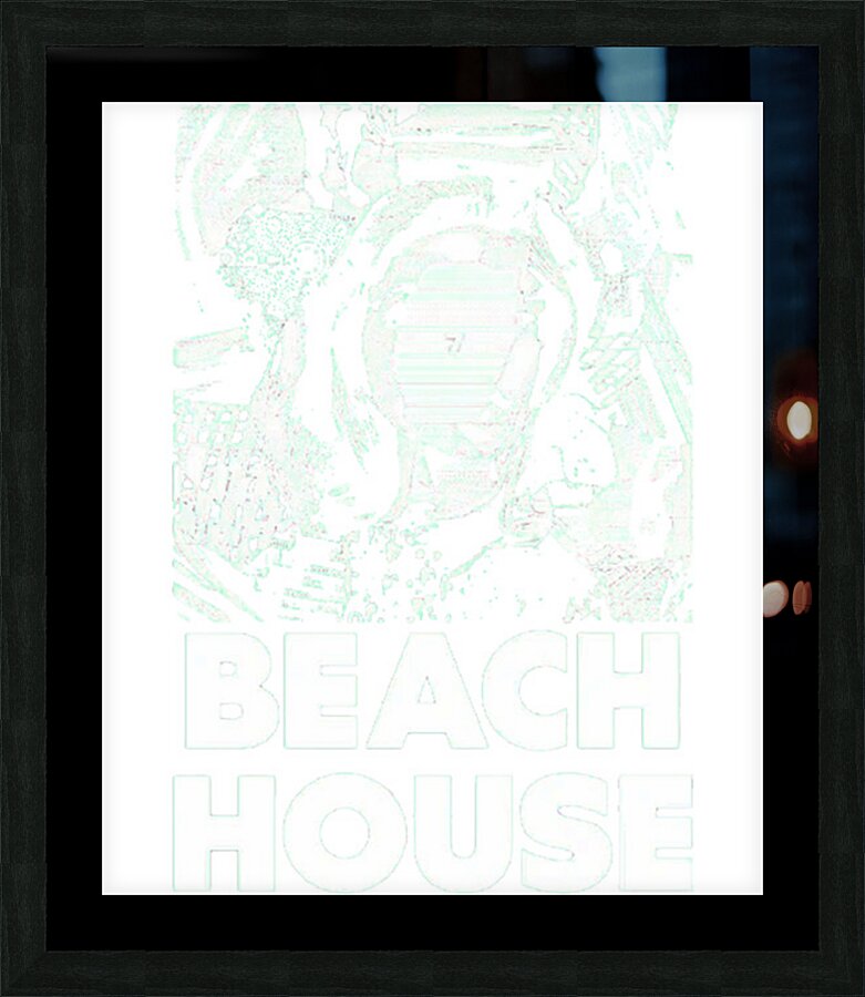 Beach House 22 Picture Frame print