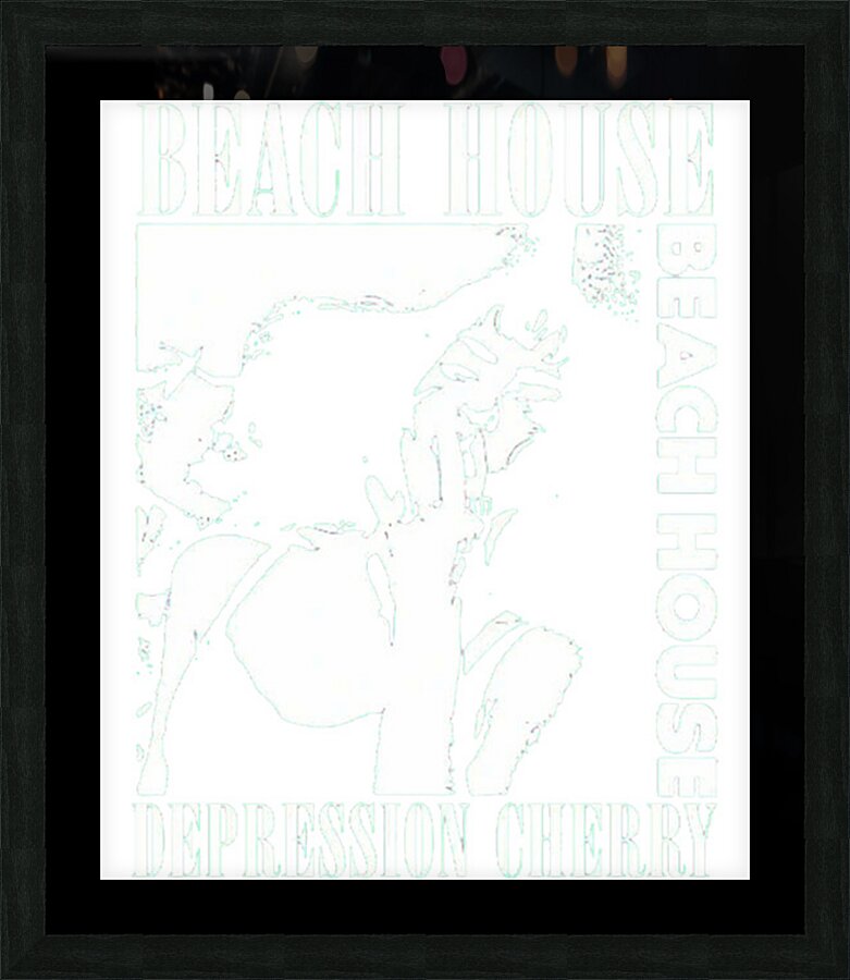 Beach House 24 Picture Frame print