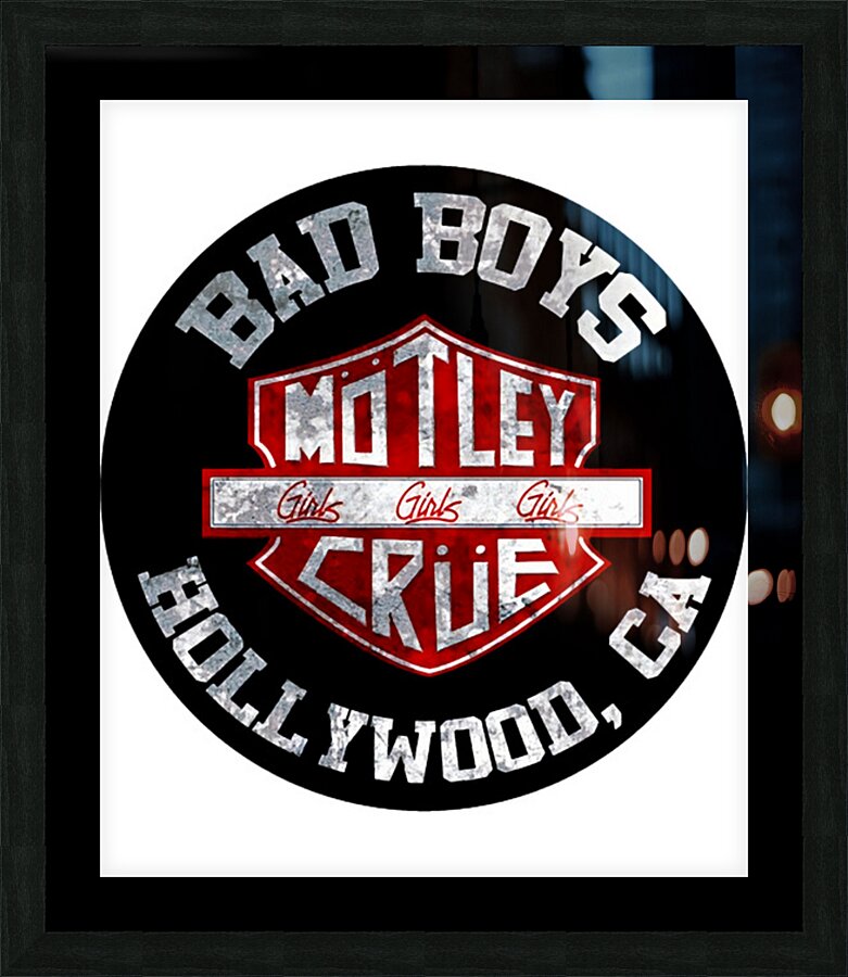 motley crue 21 Picture Frame print