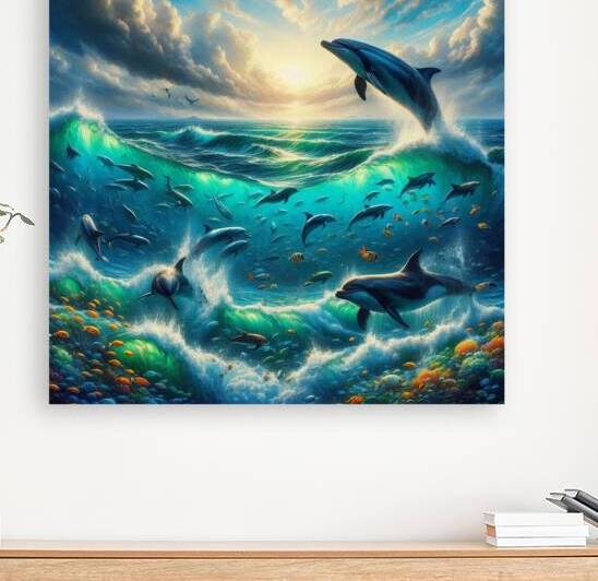 Sapphire Waters A Surreal Marine Ballet by Fine Art Print Masters