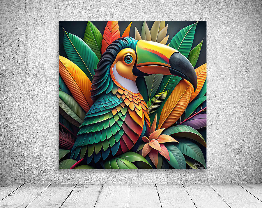 Toucan Oasis Wall Preview