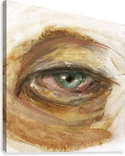 yeux blues Canvas Print