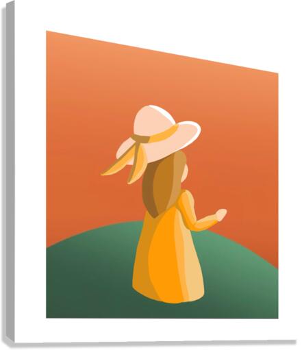 Lady Farewell Canvas Print