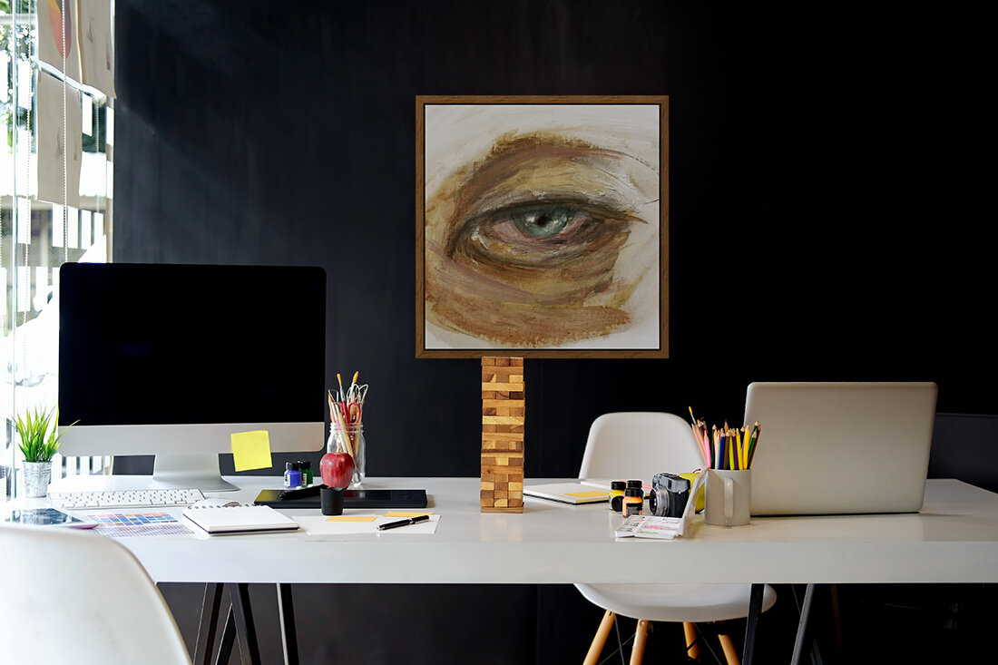 yeux blues Reproduction