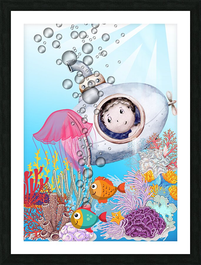 Underwater World  Picture Frame print