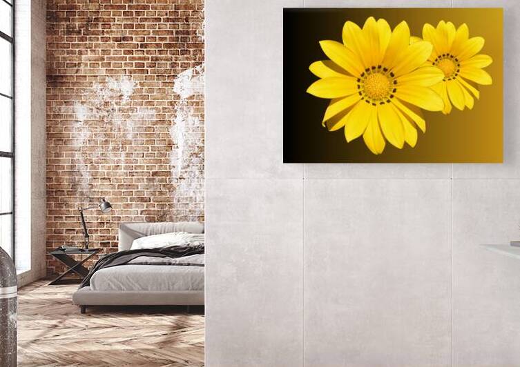 The Glow of Yellow Flowers by Manufacture Art