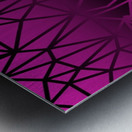 Polygon Purple Metal print