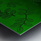 leaf design Metal print
