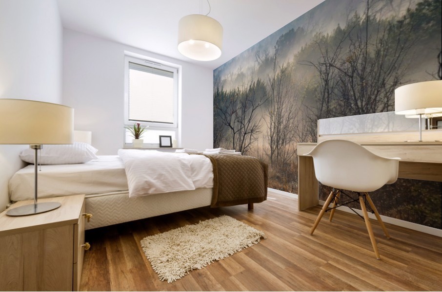 misty morning Mural print