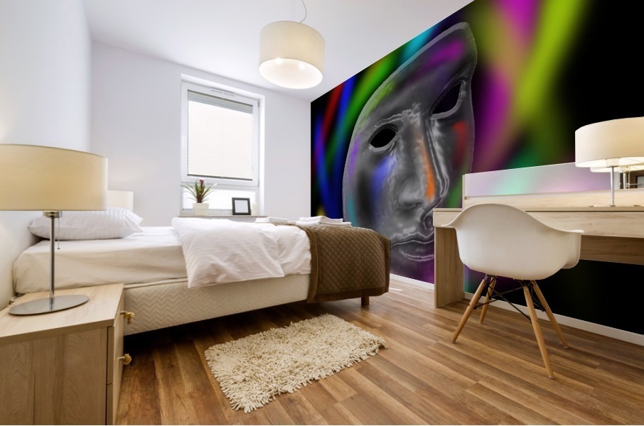 Rainbow Mask Mural print