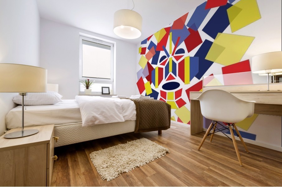 Abstract native Mural print
