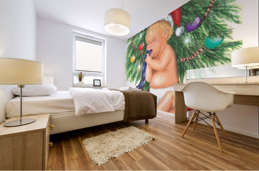 Christmas Baby Mural print
