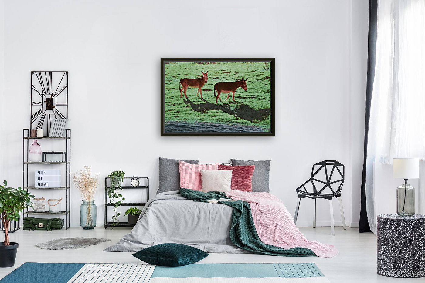 Two Donkeys Reproduction