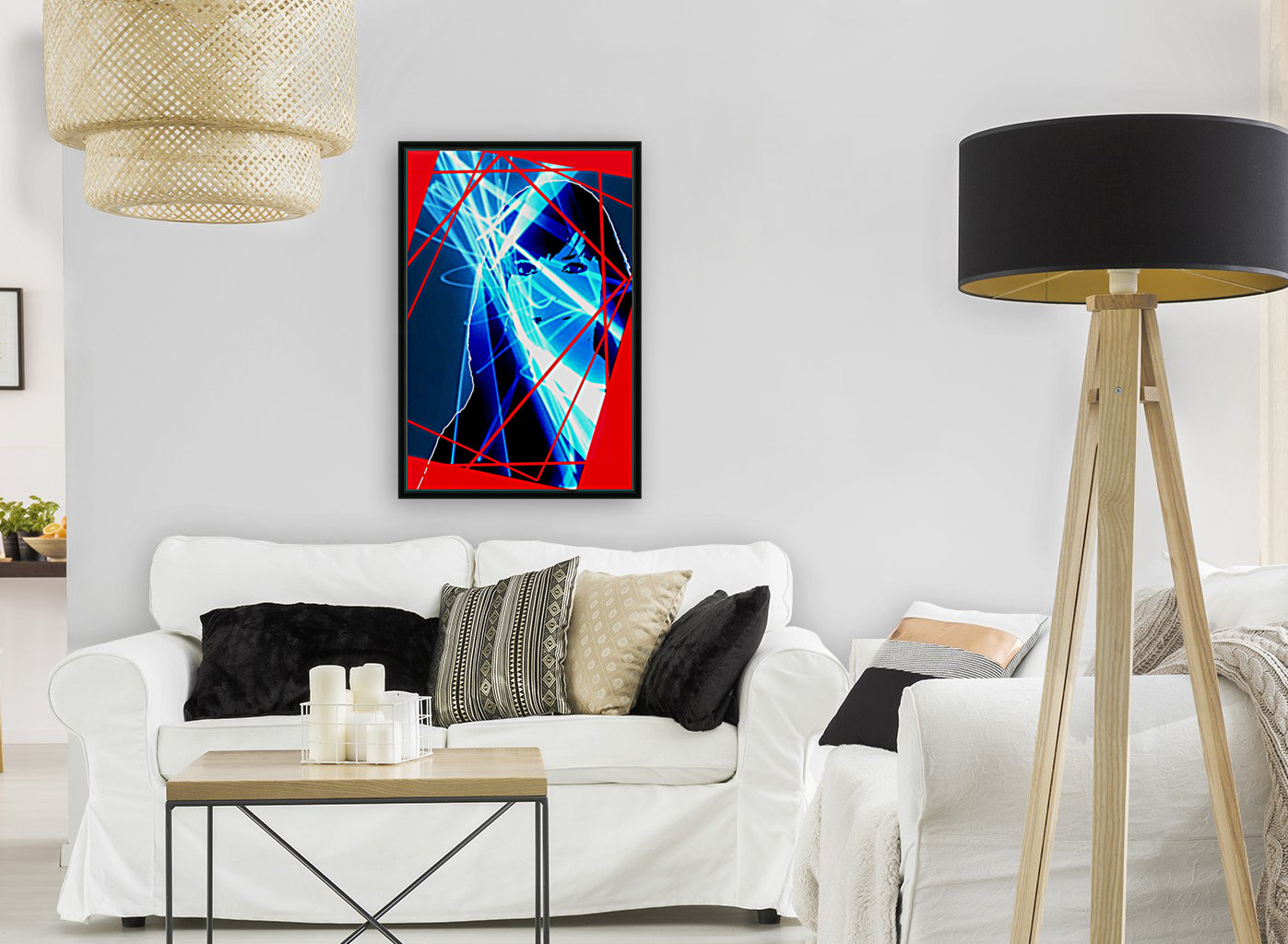 Girl Abstract Reproduction