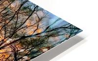 Sunset on snow HD Metal print