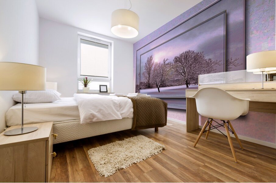 January Trees Version 2 DF Mural print