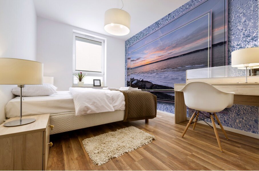 Canandaigua Lake in Winter Mural print