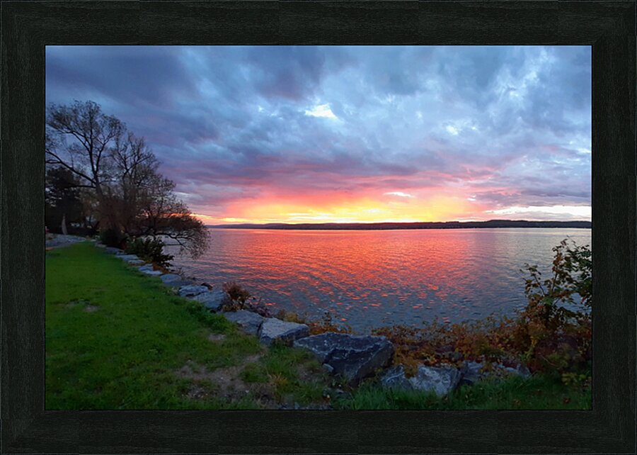 Ontario Beach Sunset E Picture Frame print
