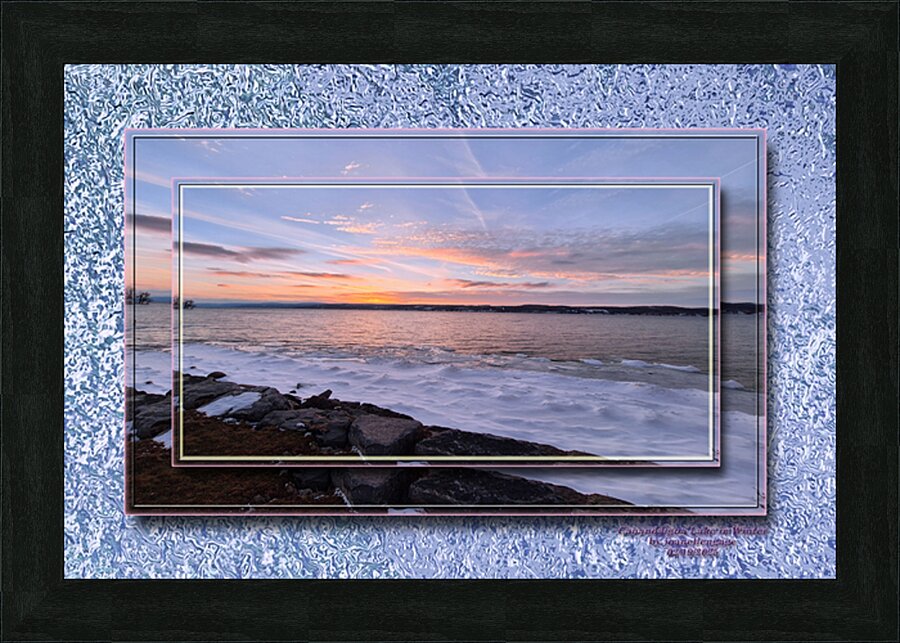 Canandaigua Lake in Winter Picture Frame print