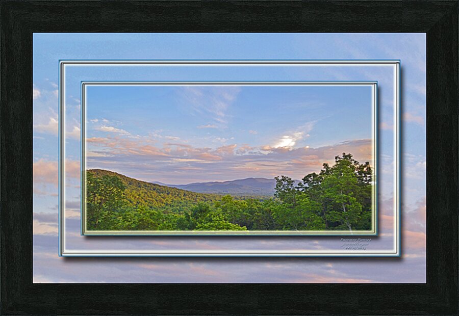 Summer Sunset  Picture Frame print
