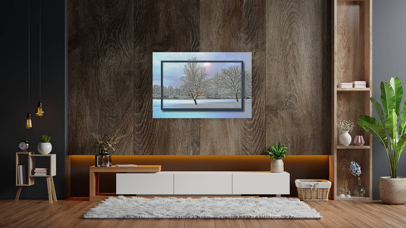 Two Winter Trees Version 2  Reproduction