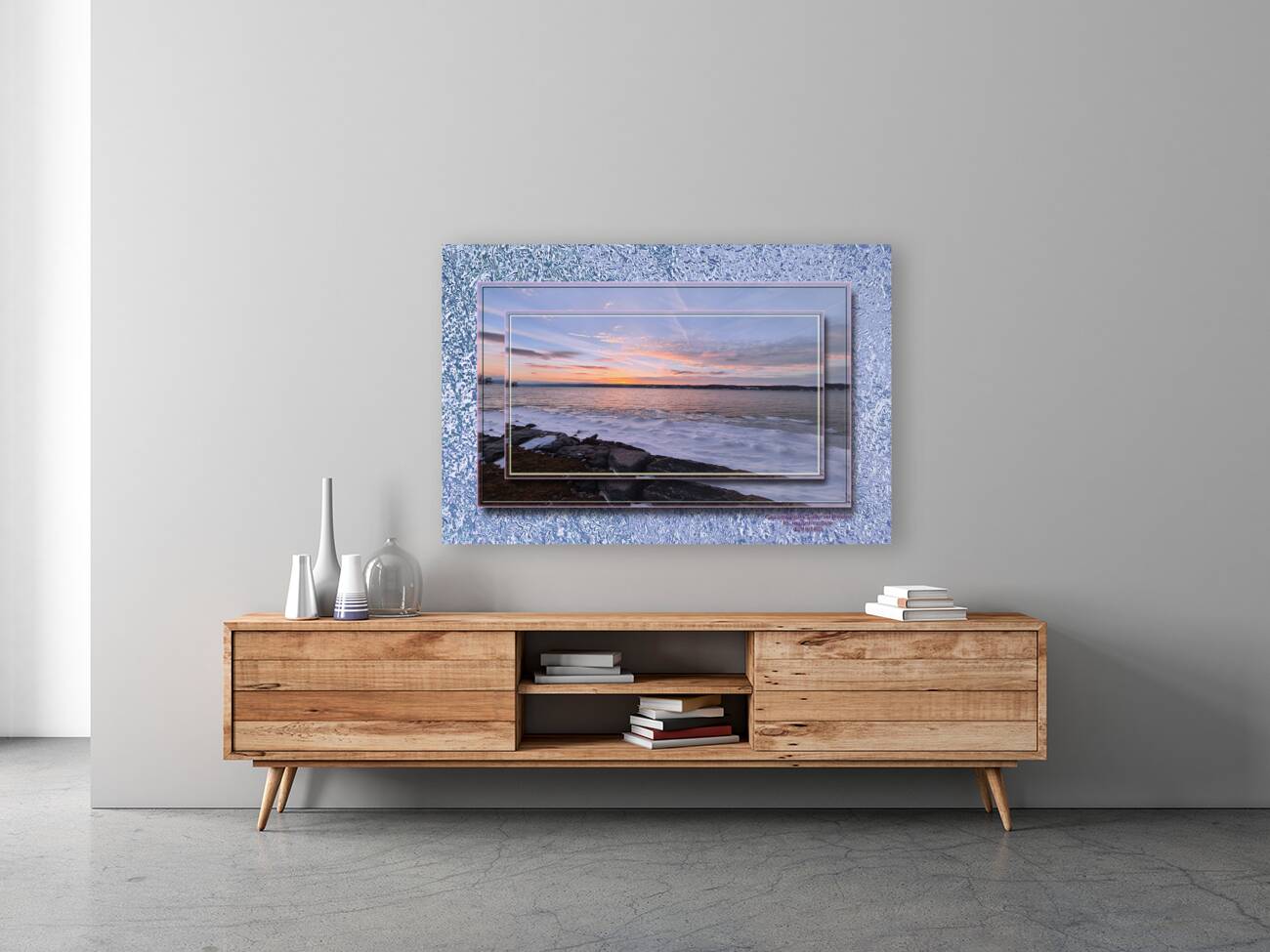 Canandaigua Lake in Winter Reproduction