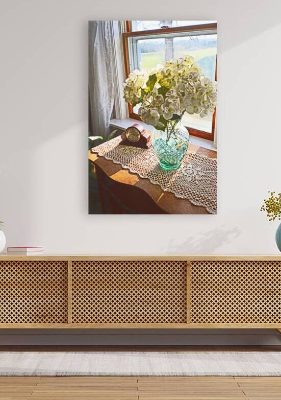 Hydrangeas in Window OS Reproduction