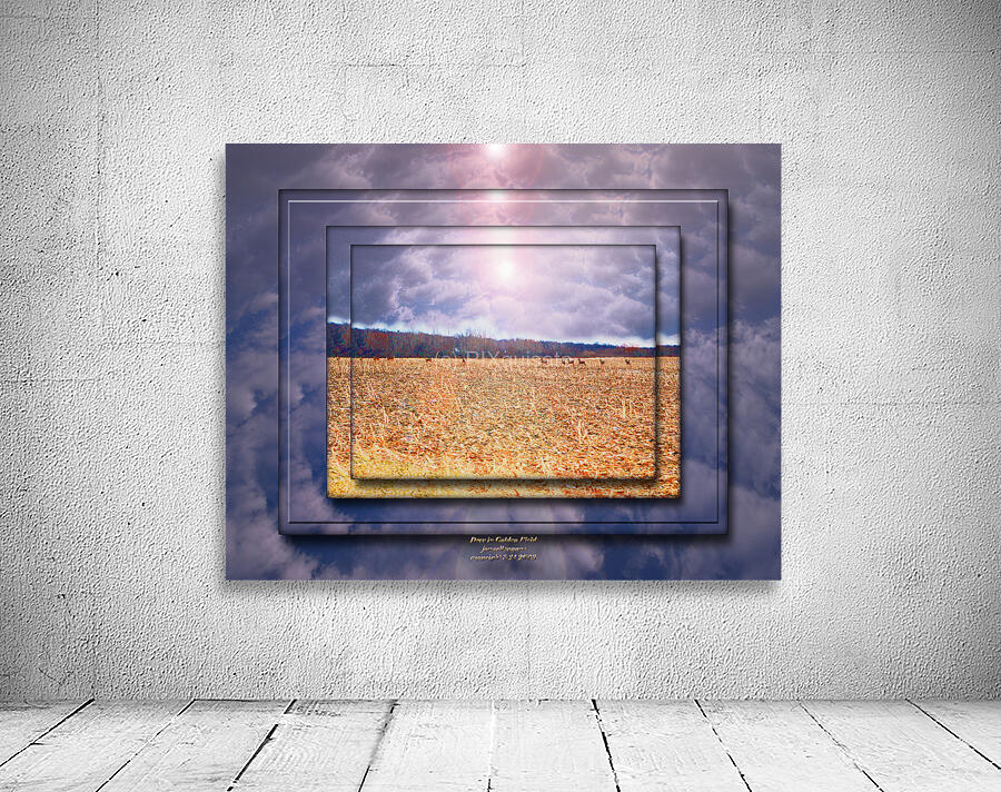 Deer with Cloud Background  Wall Preview