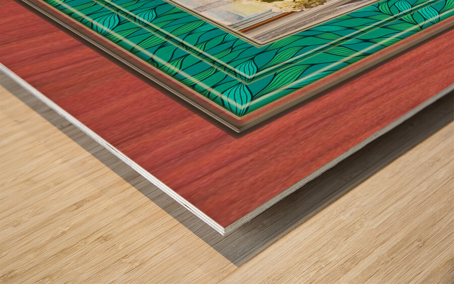 Hydrangeas in Window TF 14 x 16 Wood print