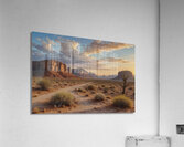 Desert Landscape at Sunset Acrylic Print