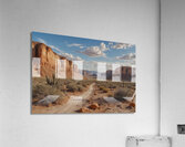 Winding Path Through Desert Landscape Acrylic Print