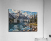 Tranquil Mountain Lake Reflection Acrylic Print