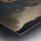 Majestic Cheetah in Dramatic Landscape Metal print