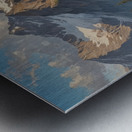 Majestic Mountain Landscape with River Metal print