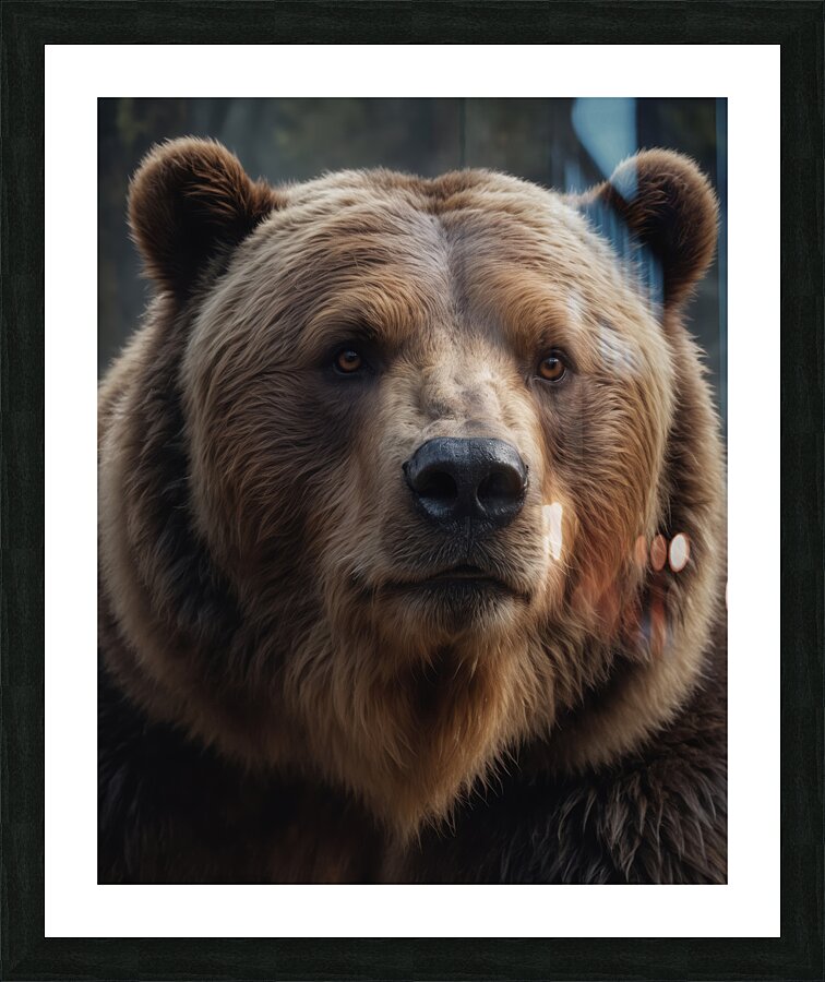 Majestic Brown Bear Portrait Picture Frame print