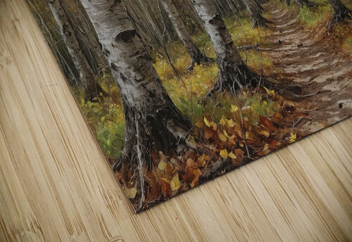 Autumn Birch Forest Path Wildscape Creations puzzle