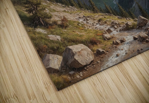 Majestic Mountain Landscape with Stream Wildscape Creations puzzle