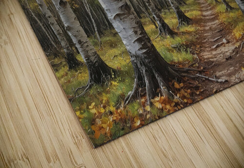 Autumn Birch Forest Path Wildscape Creations puzzle