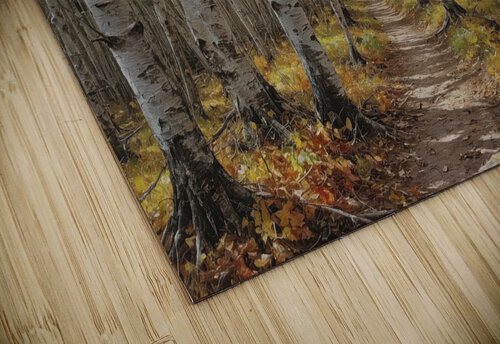 Autumn Forest Path with Vibrant Foliage Wildscape Creations puzzle