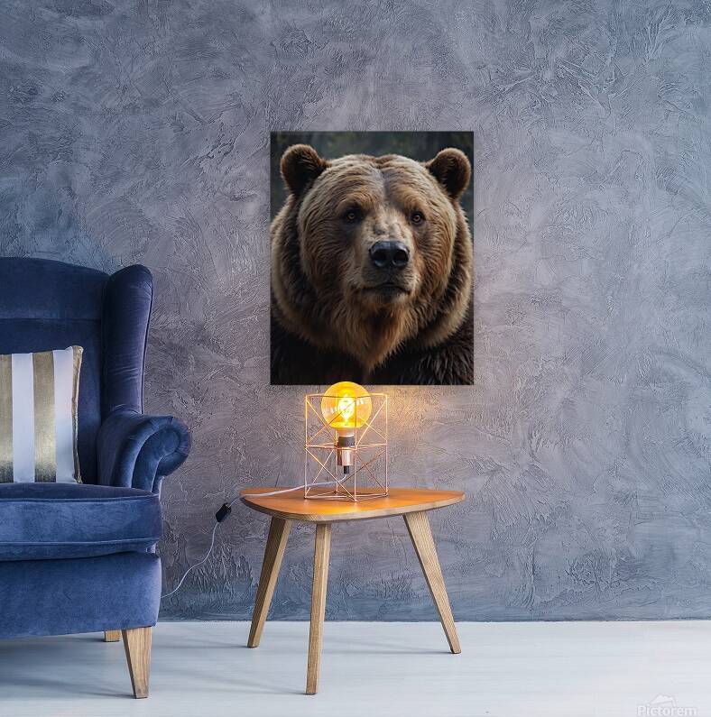 Majestic Brown Bear Portrait Reproduction