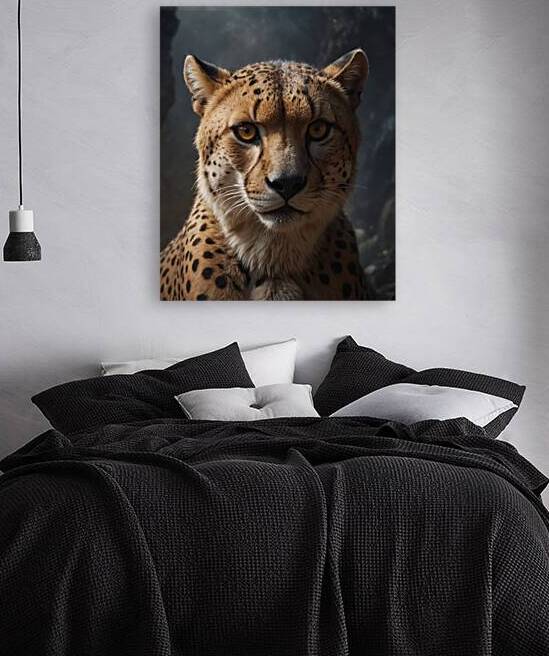 Close Up Portrait of a Cheetah by Wildscape Creations