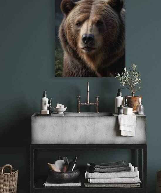 Majestic Bear Portrait by Wildscape Creations