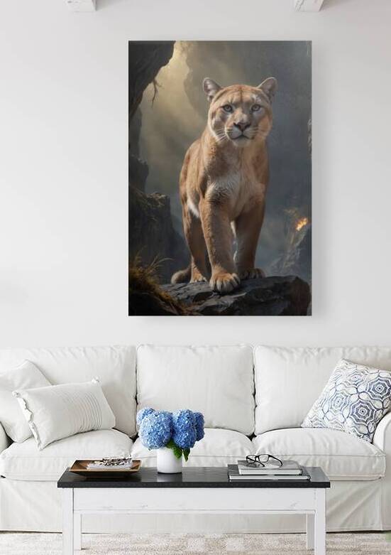 Majestic Lioness in a Cave by Wildscape Creations