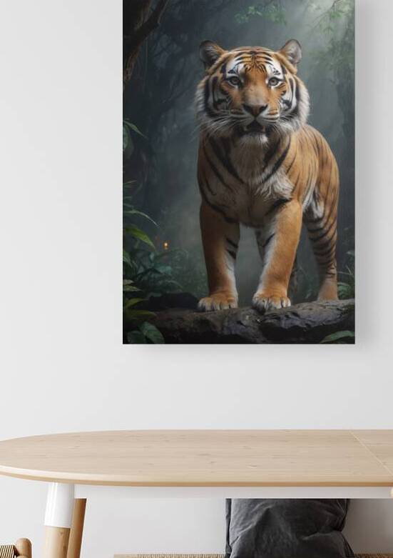 Majestic Tiger in Dense Jungle by Wildscape Creations