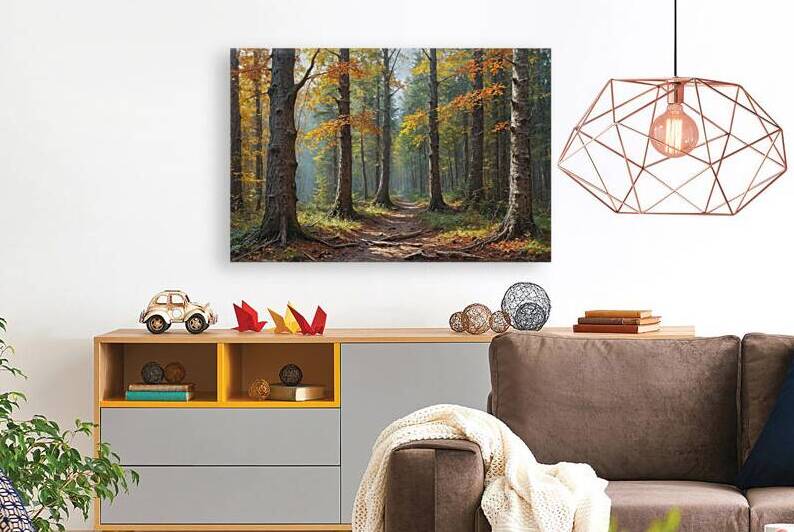 Autumn Forest Pathway by Wildscape Creations