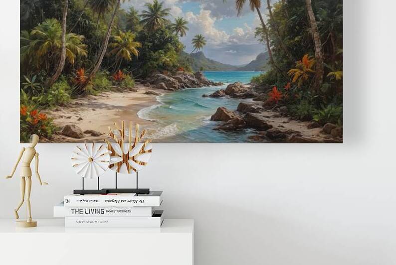 Tropical Paradise Beach Scene by Wildscape Creations