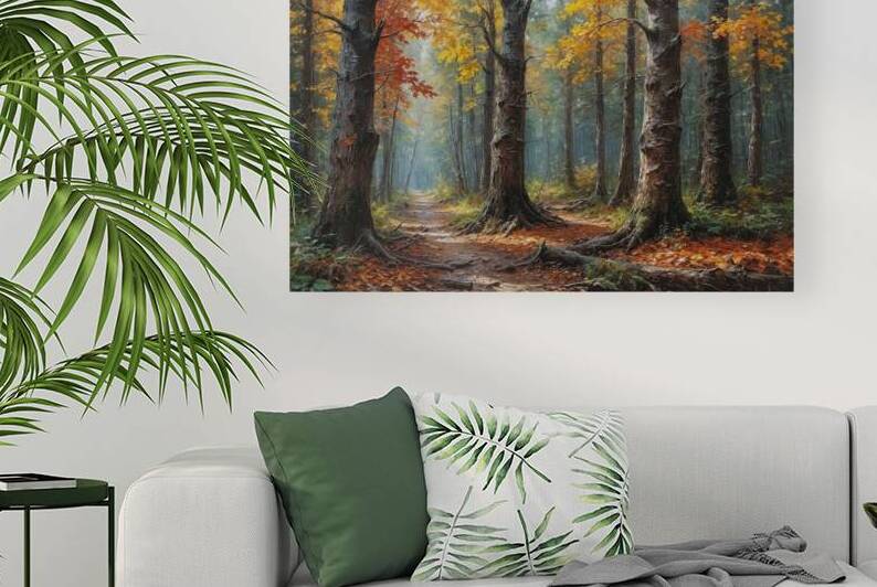 Autumn Forest Pathway by Wildscape Creations
