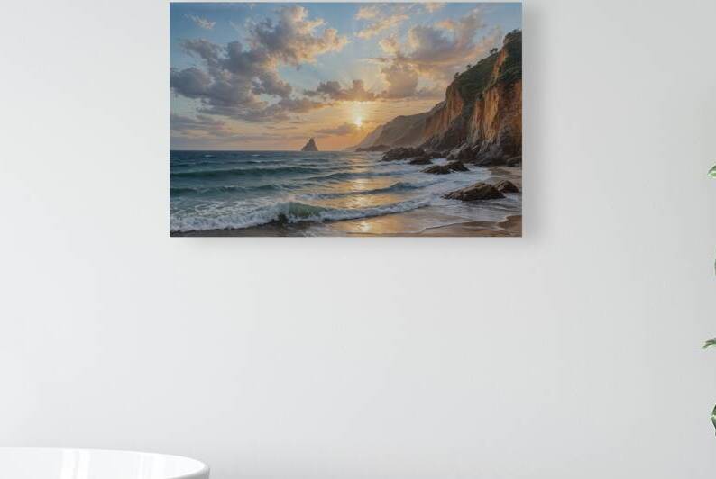 Serene Sunset at the Beach by Wildscape Creations