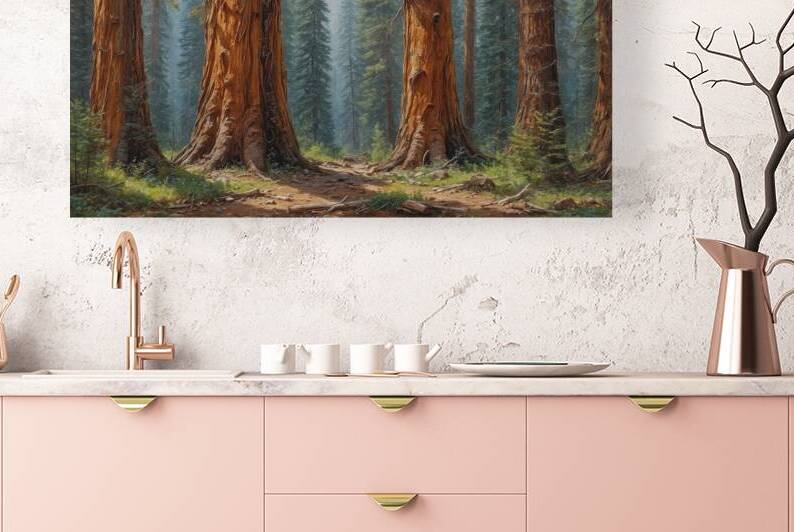 Majestic Sequoia Forest Scene by Wildscape Creations